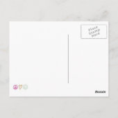 Hübsches Mädchen Postkarte (Rückseite)