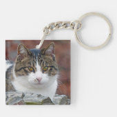 Hübsches Mädchen Schlüsselanhänger (Rückseite)