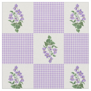 Hübsches malvenfarbenes Imitat-Patchwork-süße Stoff