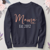 Hübsches Mama mit zwei Herz Sweatshirt