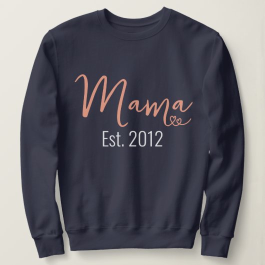 Hübsches Mama mit zwei Herz Sweatshirt (Design vorne)