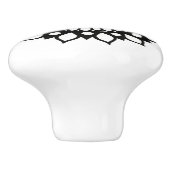 Hübsches Mandala Blume Blossom Keramikknauf (Seitenansicht)