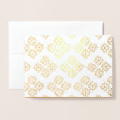 Hübsches Mandala Print Relaxation Geburtstag Folienkarte (Vorderseite mit Umschlag)