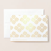 Hübsches Mandala Print Relaxation Geburtstag Folienkarte (Rückseite mit Umschlag)