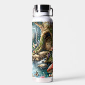 Hübsches Märchenland mit niedlicher Schnecke und S Trinkflasche (Rückseite)