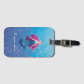 Hübsches Meer Mermaid Personalisiert Gepäckanhänger (Vorderseite (Horizontal))