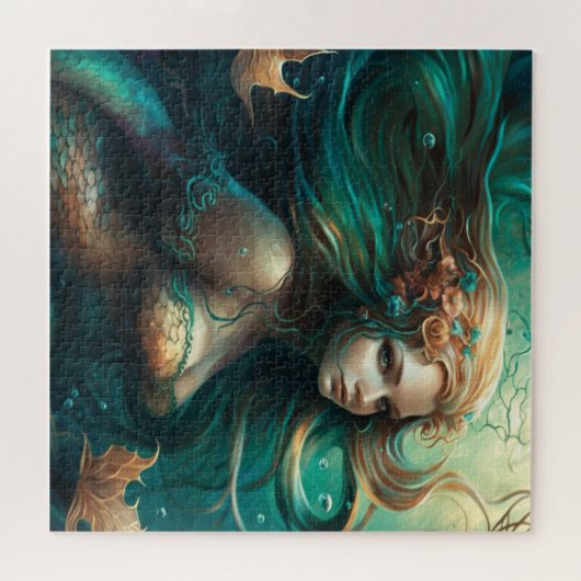 Hübsches Meerjungpuzzle Puzzle (Horizontal)