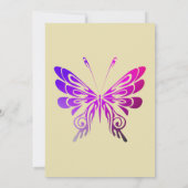 Hübsches mehrfarbiges Extravagantes Butterfly Gene Einladung (Rückseite)