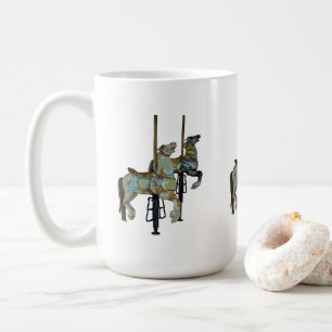 Hübsches Mergo Round Carousel Horses Muster Kaffeetasse