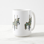 Hübsches Mergo Round Carousel Horses Muster Kaffeetasse (VorderseiteRechts)