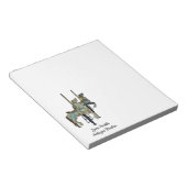 Hübsches Mergo Round Carousel Horses Notepad Notizblock (angewinkelt)