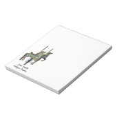 Hübsches Mergo Round Carousel Horses Notepad Notizblock (Rotiert)