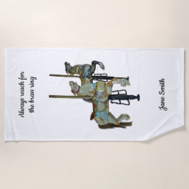 Hübsches Mergo Round Carousel Pferde Badetuch