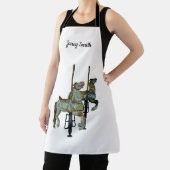 Hübsches Mergo Round Carousel Pferde Printwerbung  Schürze (InSitu)