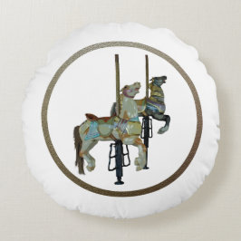 Hübsches Mergo Round Carousel Pferde Rundkissen Rundes Kissen