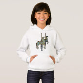 Hübsches Merry Go Round Carousel Horses Child Hoodie (Vorne ganz)