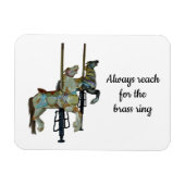 Hübsches Merry Go Round Carousel Pferd flexibel Magnet (Horizontal)