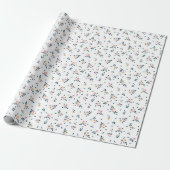 Hübsches Mini Ditsy Blumenmuster Geschenkpapier (Ungerollt)