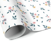 Hübsches Mini Ditsy Blumenmuster Geschenkpapier (Rolleneckpunkt)