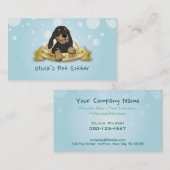 Hübsches Mischungs-Hundeblaues Haustier-sitzender Visitenkarte (Vorne/Hinten)