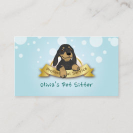 Hübsches Mischungs-Hundeblaues Haustier-sitzender Visitenkarte