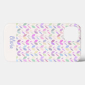 Hübsches Mittelalter Moderne Blätter Case-Mate iPhone Hülle (Rückseite (Horizontal))