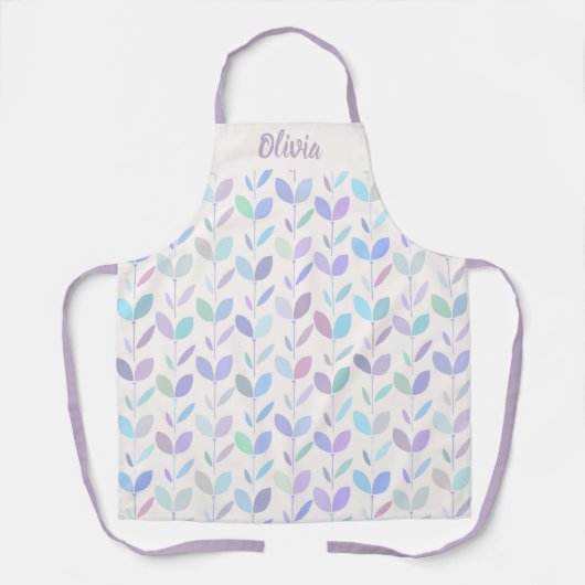 Hübsches Mittelalter Modernes Leaf-Muster Schürze (Vorderseite)