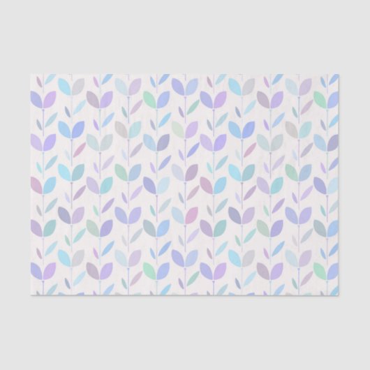 Hübsches Mittelalter Modernes Leaf-Muster Seidenpapier (Vorderseite)