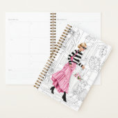 Hübsches Mode Mädchen mit Tasche in Paris Planer (Anzeige)