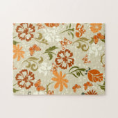 Hübsches modernes Blumenmuster Puzzle (Horizontal)