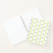 Hübsches modernes pastellfarbenes Herz und Streife Notizblock (Innenseite)