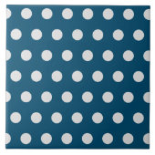 Hübsches, modernes Polka dot pattern Tile Fliese (Vorderseite)