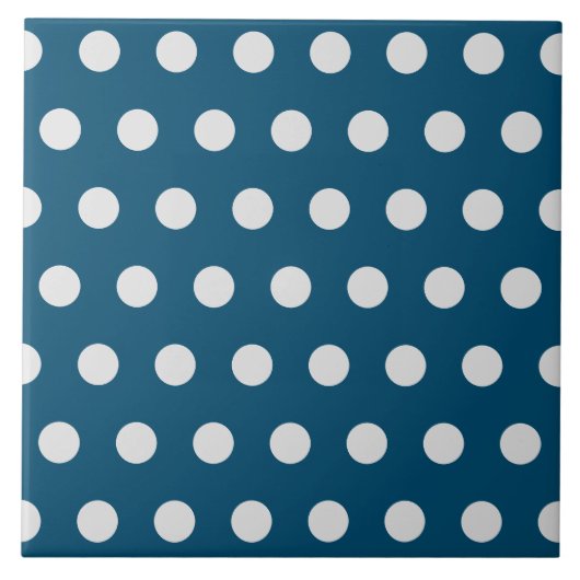 Hübsches, modernes Polka dot pattern Tile Fliese (Vorderseite)