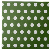 Hübsches, modernes Polka dot pattern Tile Fliese (Vorderseite)