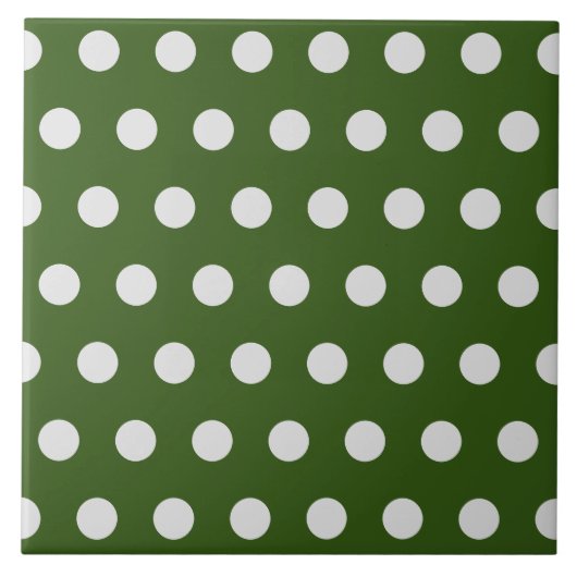 Hübsches, modernes Polka dot pattern Tile Fliese (Vorderseite)