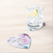 Hübsches, modernes Save the Date Untersetzer (Vor Ort)