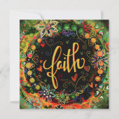 Hübsches, modernes und florales Vertrauen Dankeskarte (Vorderseite)