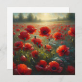 Hübsches Mohnfeld am Sommertag (Vorne/Hinten)