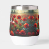 Hübsches Mohnfeld am Sommertag (Rückseite)