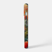 Hübsches Mohnfeld am Sommertag iPhone 15 Hülle (Linke Seite)