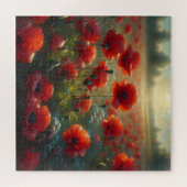 Hübsches Mohnfeld am Sommertag Puzzle (Horizontal)