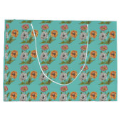 Hübsches Mohnwackelpapier Große Geschenktasche Geschenktüte (Rückseite)