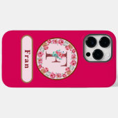 Hübsches Monogramm Case-Mate iPhone Hülle (Rückseite (Horizontal))