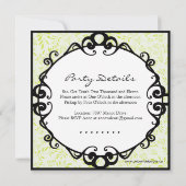 Hübsches Monogramm Foto Geburtstagspartei Einladun Einladung (Rückseite)