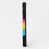 Hübsches Monogramm für die Regenbogenflagge Pansex Case-Mate iPhone Hülle (Hinten/Links)