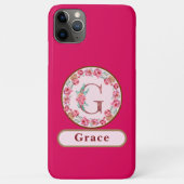 Hübsches Monogramm G Floral Case-Mate iPhone Hülle (Rückseite)