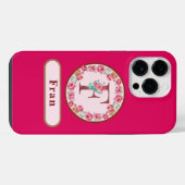 Hübsches Monogramm iPhone Hülle (Rückseite (Horizontal))