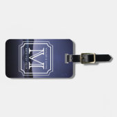 Hübsches Monogramm-schönes LandschaftsFoto einfach Gepäckanhänger (Vorderseite horizontal)