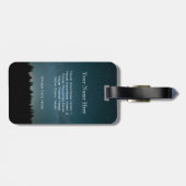 Hübsches Monogramm-schönes LandschaftsFoto einfach Gepäckanhänger (Rückseite horizontal)