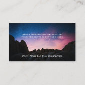 Hübsches Monogramm-schönes LandschaftsFoto einfach Visitenkarte (Rückseite)